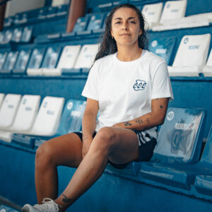 Samarreta casual blanca CEE noia